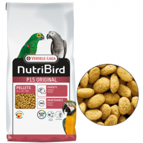 Versele-Laga NutriBird P15 Original ВЕРСЕЛЕ-ЛАГА НУТРІБЕРД ОРІГІНАЛ корм для великих папуг 10 кг, фото 1