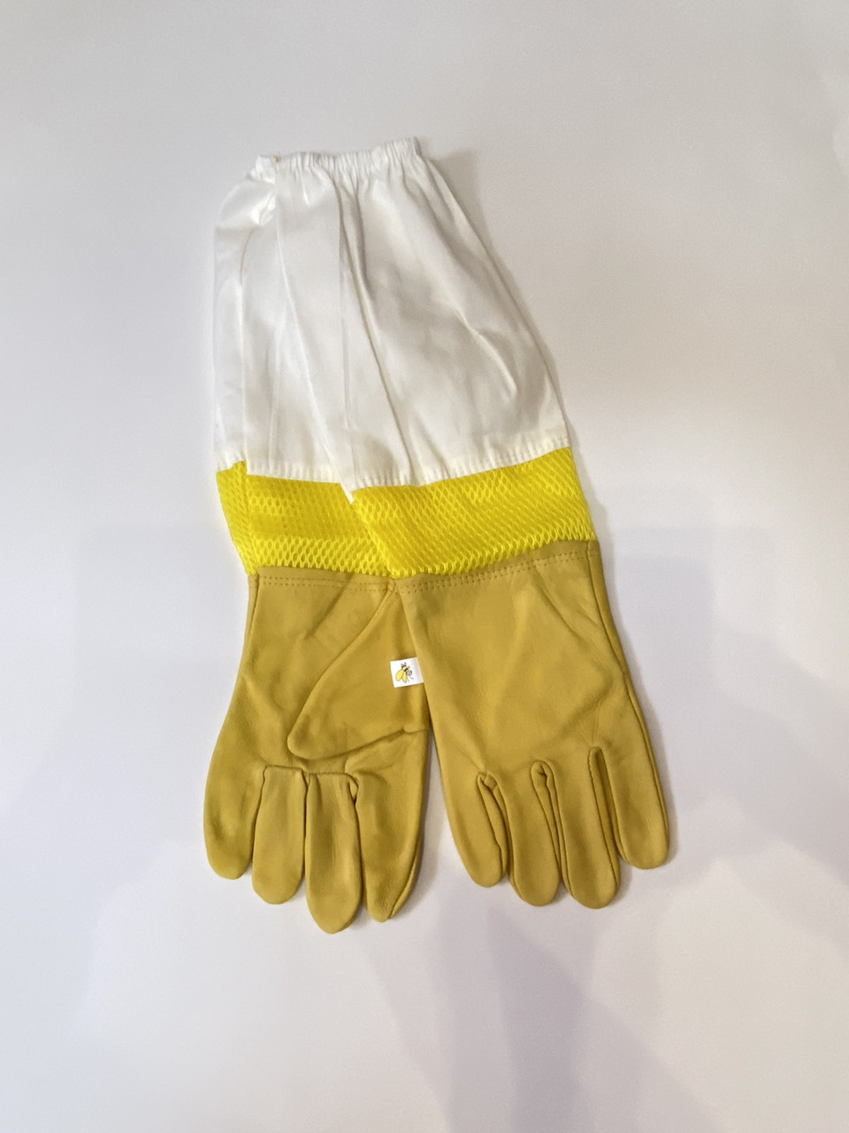 Рукавички з натуральної шкіри захисні з нарукавниками з вентиляцією, фото 1