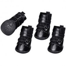 Flamingo Xtreme Boots ФЛАМІНГО ЕКСТРИМ БУТС черевики для собак, комплект 4 шт., чорний XL ⁇ 7х5,8 см, 4 од., фото 1