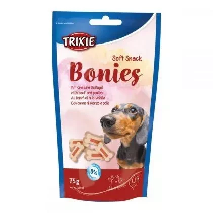 Вітаміни для собак TRIXIE - Bonies яловичина/індичка 75g Кісточки., фото 1