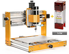 Гравер CNC 3018 Pro Ultra фрезер ЧПУ станок 500W + LM-C40 laser