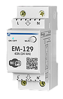 Лічильник електроенергії з функцією захисту та керуванням через смартфон ЕМ-129, Новатек-Електро