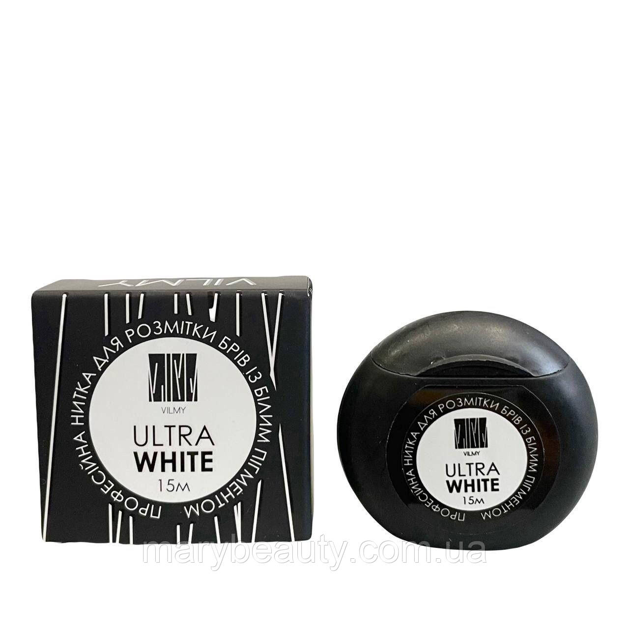 Професійна нитка для розмітки брів VILMY White, фото 1