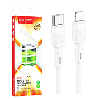 Кабель Type-C-Lightning Hoco X83 (20W/1м) білий, кабель для зарядки iPhone Type-C