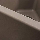 Гранітна мийка для кухні Platinum 9950 PANDORA матова Дюна, фото 6