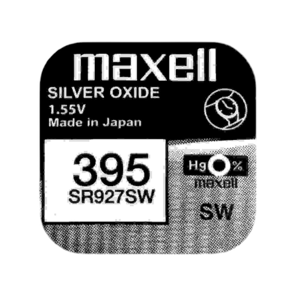 Бат.год. Maxell 395 (SR927SW) Silver oxide 1/10  батарейки для годинника, батарейка для годинника SR927SW