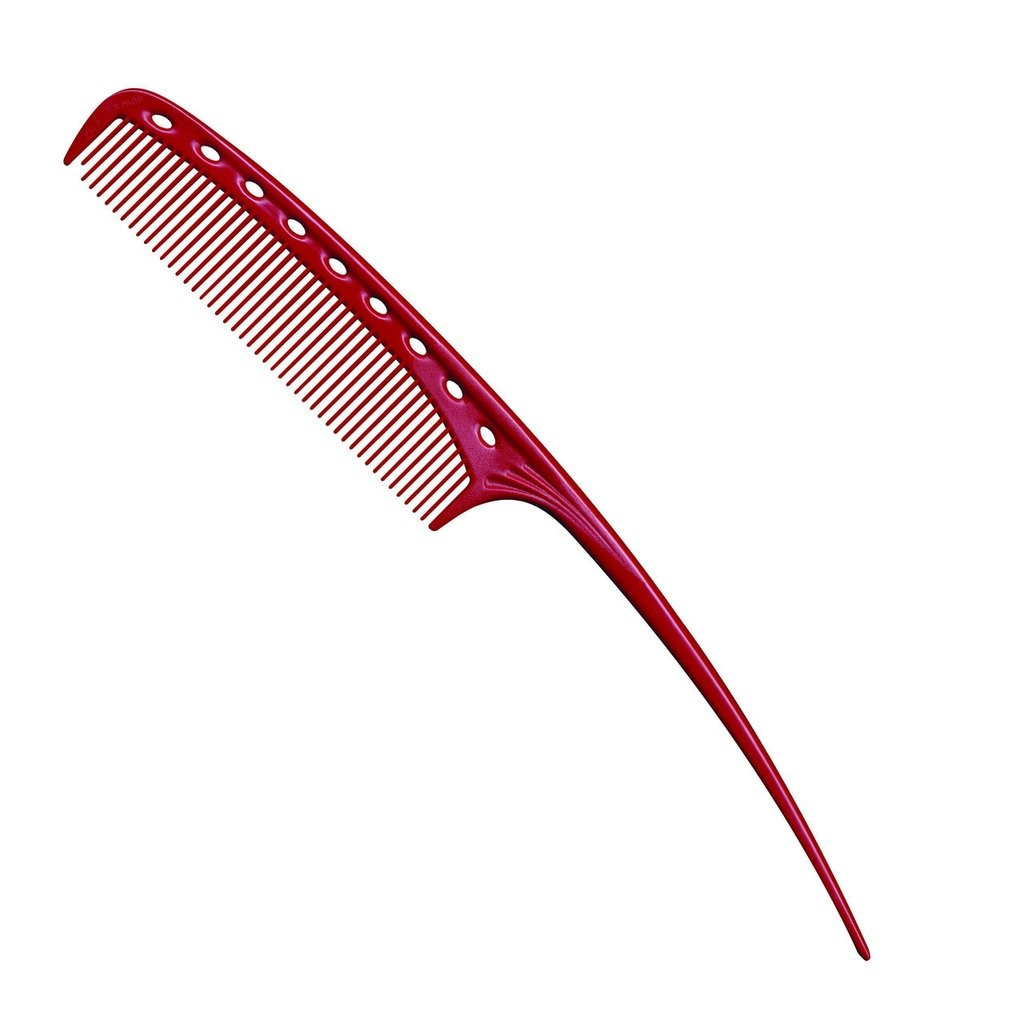 Гребінець Y.S.Park YS 104 Tail Comb з хвостиком червоний