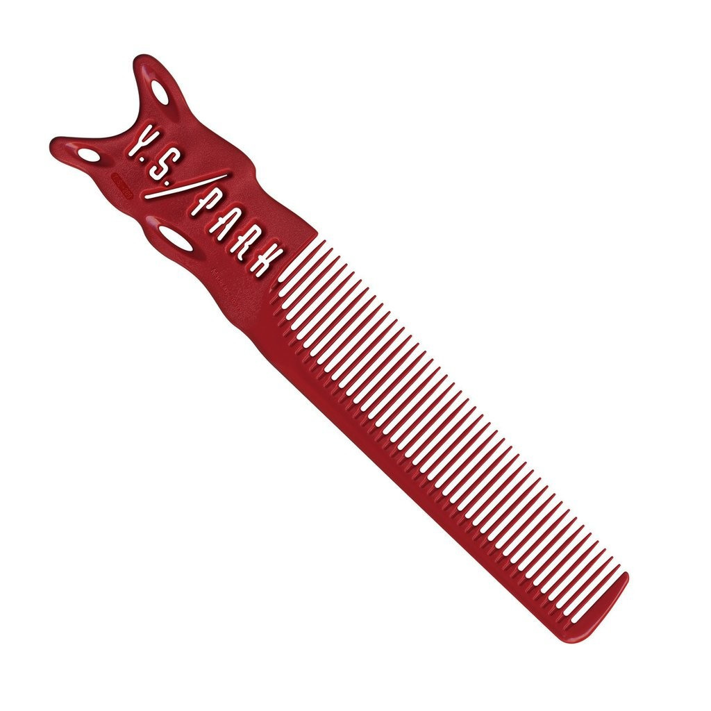 Гребінець Y.S.Park YS 209 B2 Combs Soft Type для стрижки, червоний (365232)