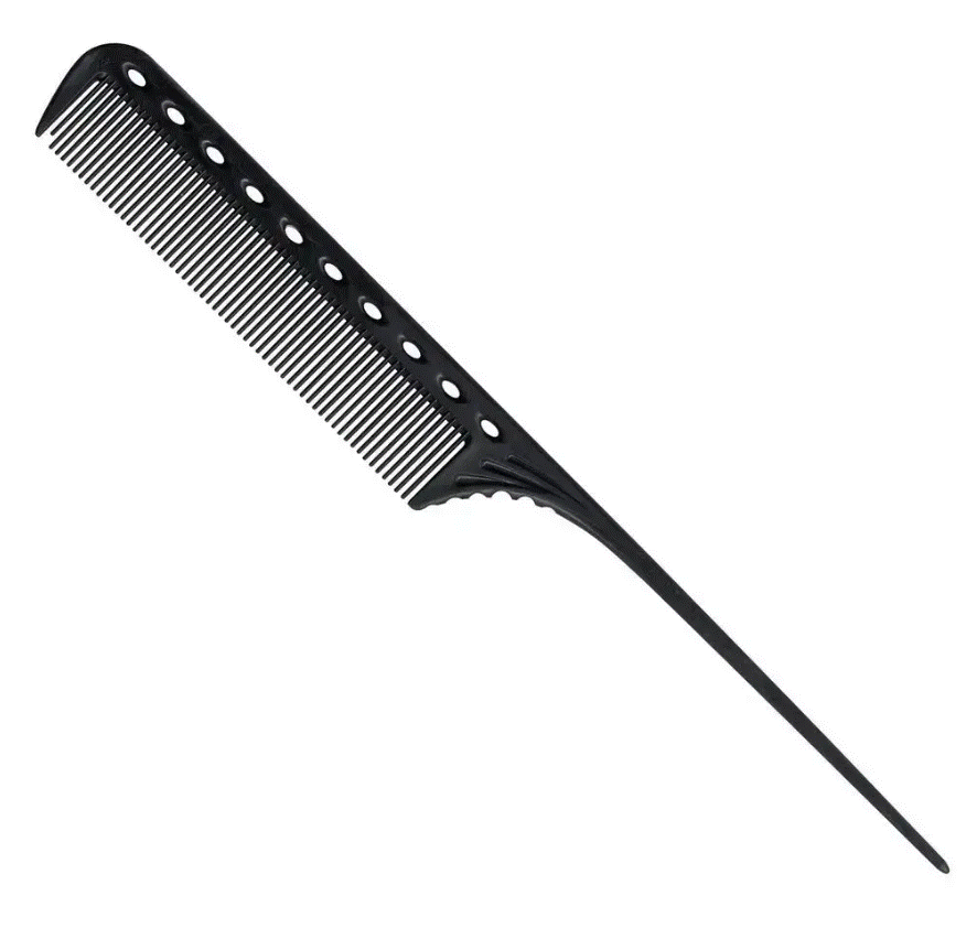 Гребінець Y.S.Park YS 101 Tail Comb з хвостиком, карбон (YS-101 Carbon)