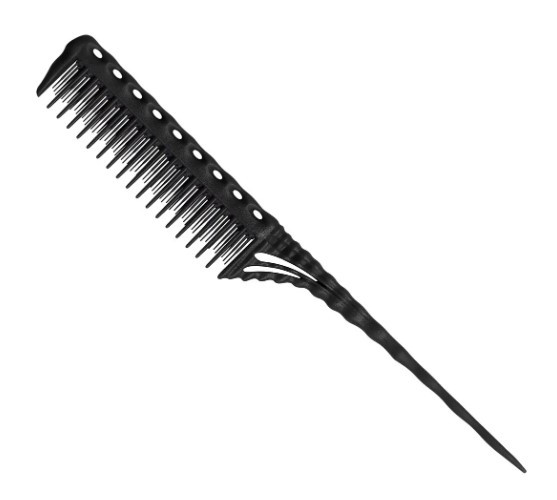 Гребінець Y. S. Park YS 150 Tail Comb з хвостиком, чорний (YS-150 Black)