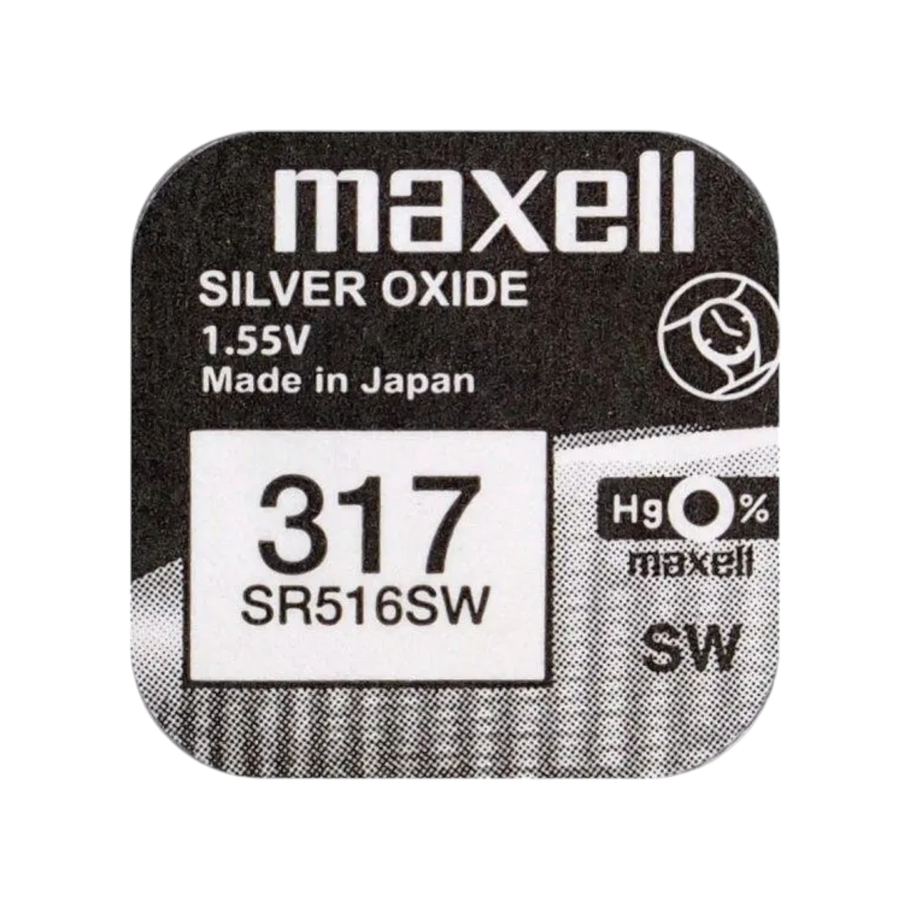 Бат.год. Maxell 317 (SR516SW) Silver oxide 1/10, батарейки для годинника, батарейки для іграшок