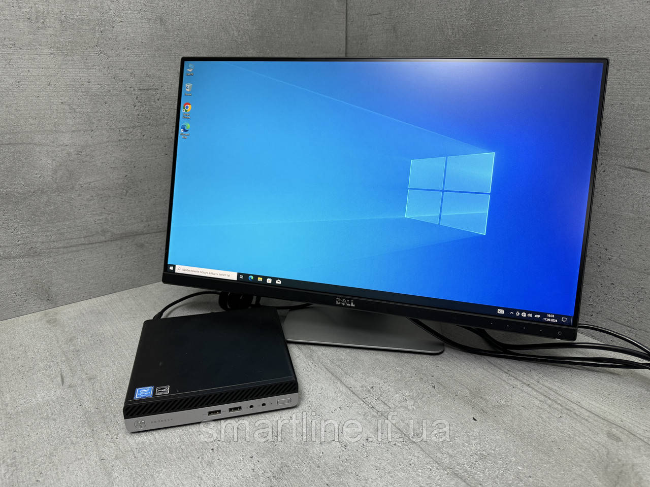 Системний блок Hp ProDesk 400 G3 DM, Pentium® G4400T, 256gb ssd, 8gb ddr4, Win10, фото 1