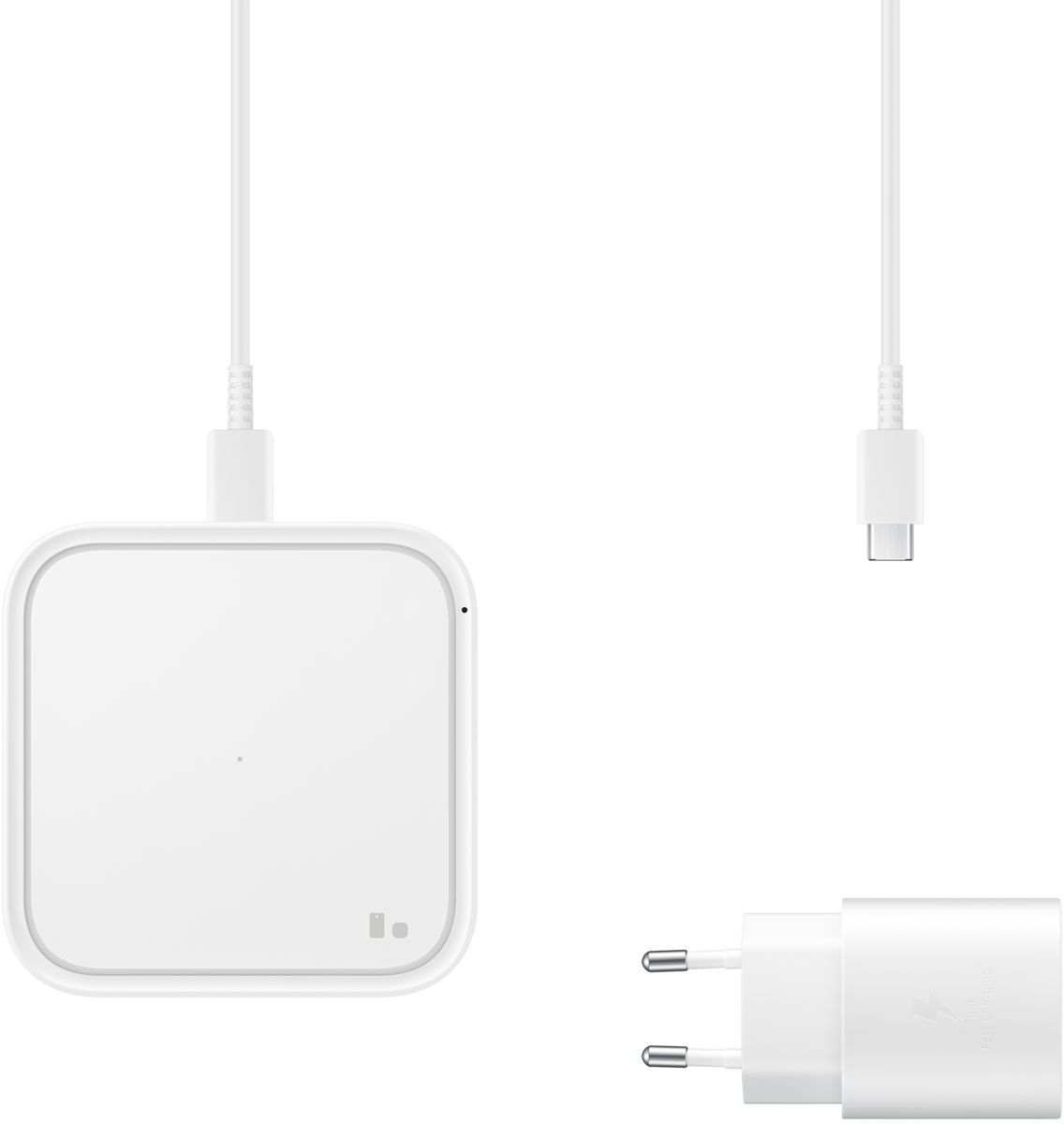 БЗП Samsung 15W Wireless Charger Pad with TA (EP-P2400TWEGEU) White UA