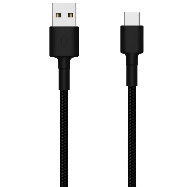 Кабель USB Type-C Xiaomi Braided 3A (SJX10ZM) black 1m UA UCRF