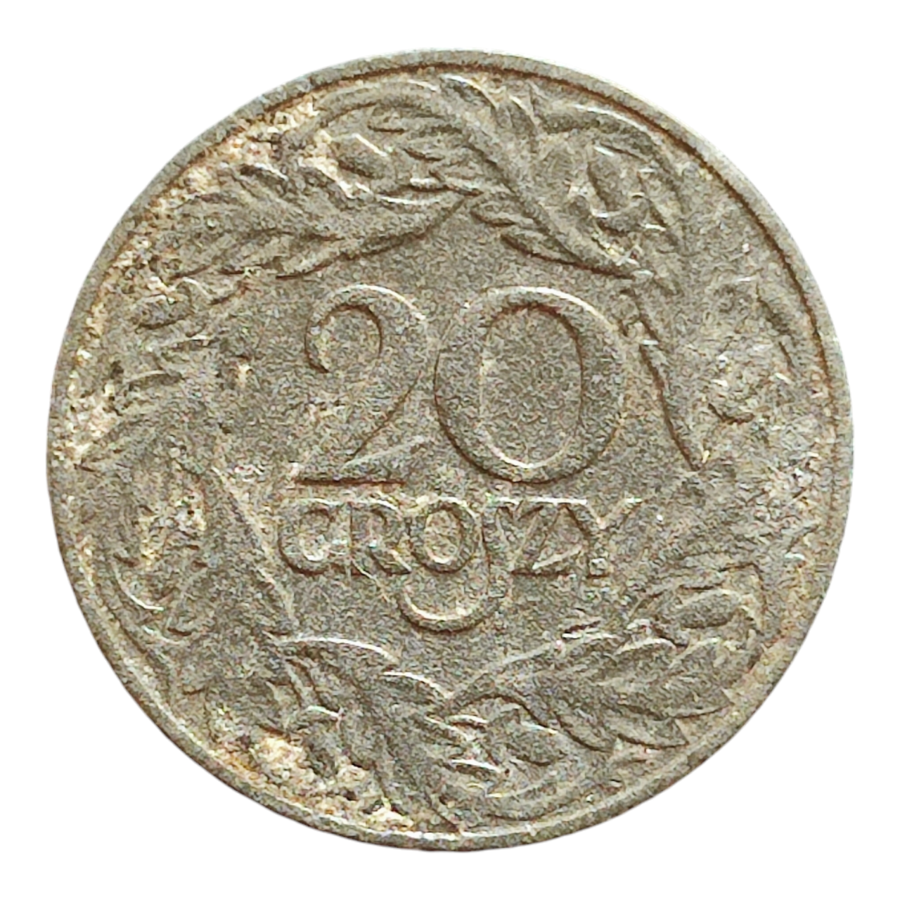 Польща 20 грошей, 1923 Цинк (немагнітна)
