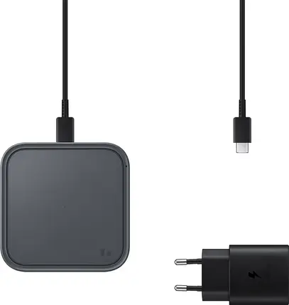 БЗП Samsung 15W Wireless Charger Pad with TA (EP-P2400TBEGEU) Grey UA, фото 1
