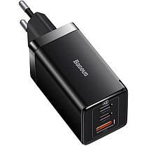 МЗП Baseus GaN5 Pro 65W USB-A/2USB-C cable Type-C to Type-C (CCGP120201) 1m black, фото 5