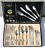 Набір столових приладів з нержавіючої сталі на 6 персон Bohmann BP-A24-SM 24пр, фото 4