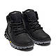 Підліткові зимові черевики Winter Black jordan, Чоботи зимові чорні для хлопчика, підліткове зимове взуття, фото 2