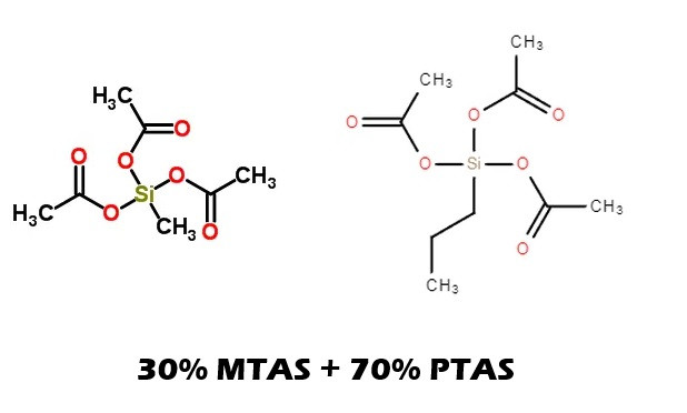 Суміш метилтріацетоксисилана (MTAS) і пропілтріацетоксисилану (PTAS) (30:70%)
