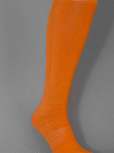 Гетри футбольні однотонні (щільні, посилені п'ята та носок) Колір жовтогарячий