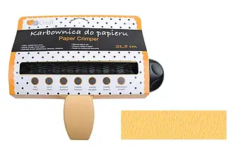 Кримпер (валик) для тиснення паперу 10,5 см, Хвильки, Dalprint