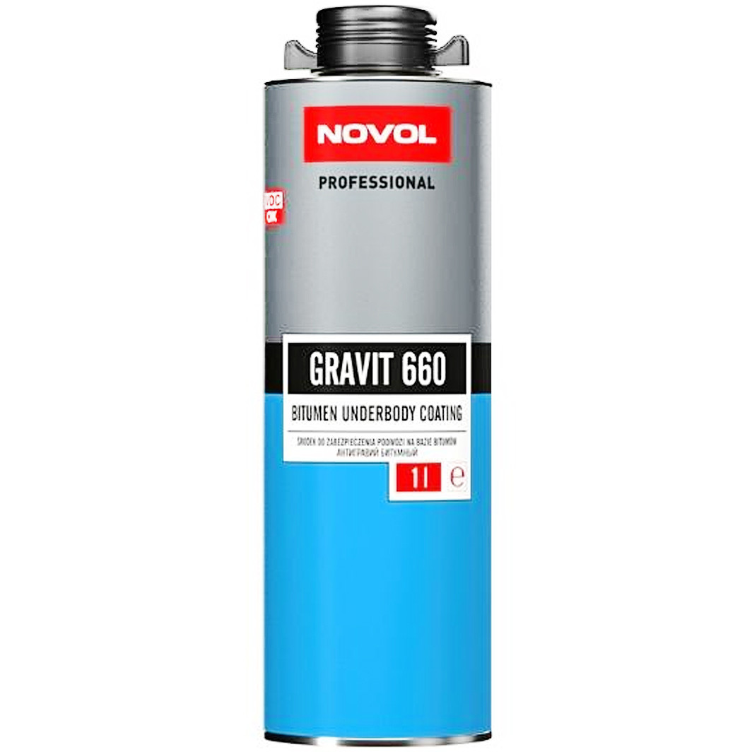 Novol Gravit 660, 1 л (37791) антигравій бітумний, фото 1