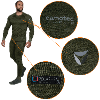 Термобілизна Polarheat Quadro Stretch Pro 2.0 Олива 7365, фото 4
