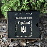 Подарунковий набір для віскі зі склянками (2 з гранатою та 2 з кулею), подарунок на свято до дня захисника, фото 3