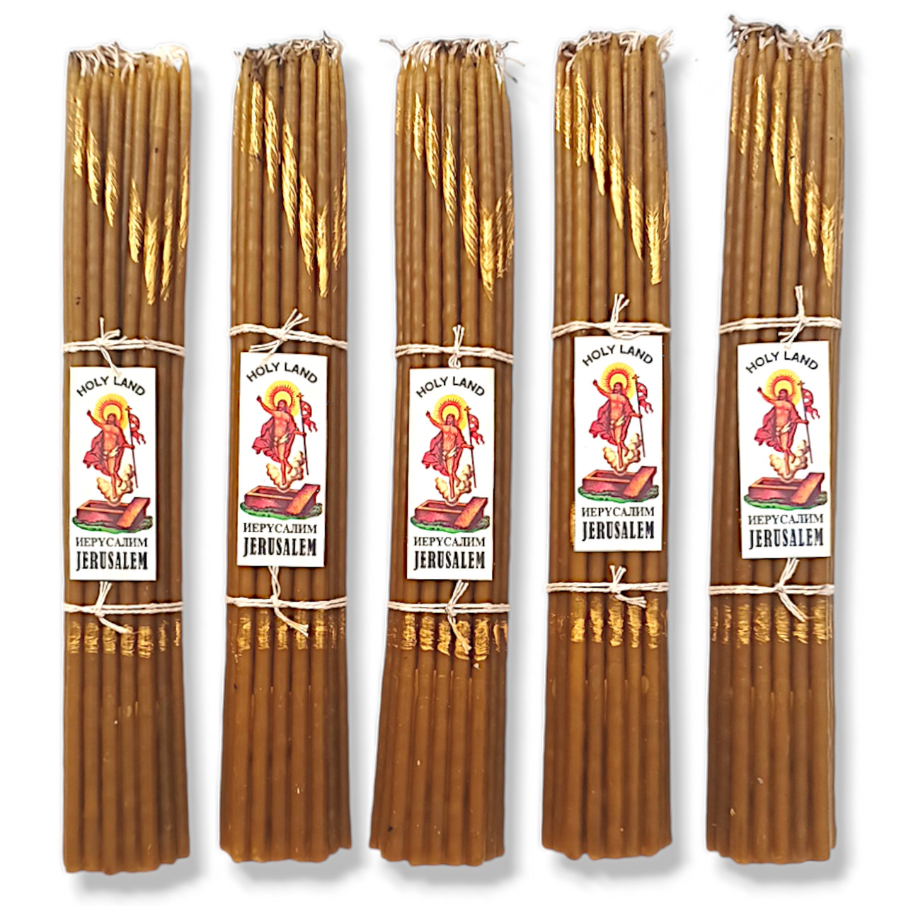 Набір із 5 пучків воскових Єрусалимських свічок, фото 1