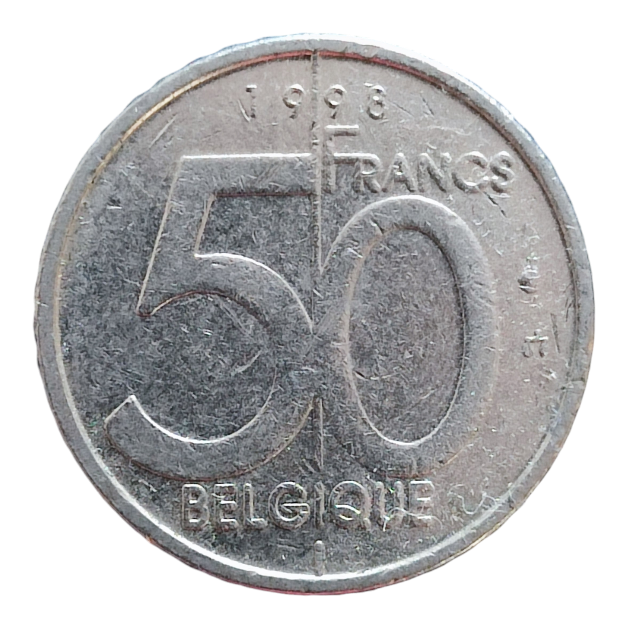 Бельгія 50 франків, 1998 Легенда французькою - 'BELGIQUE'