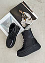 Черевики жіночі демісезонні чорна замша Розміри 36- 41, фото 2