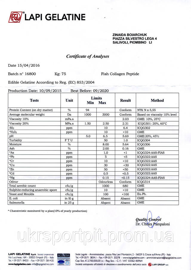 Коллаген LAPI состав
