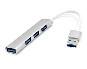 USB Хаб — розгалужувач USB 3.0 на 4 USB-порти для ноутбука, Перехідник для комп'ютера, телефона, спідниця хаб, фото 4