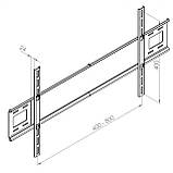 Кронштейн КВАДО К-66 (VESA800х400) Чорний DS, фото 5