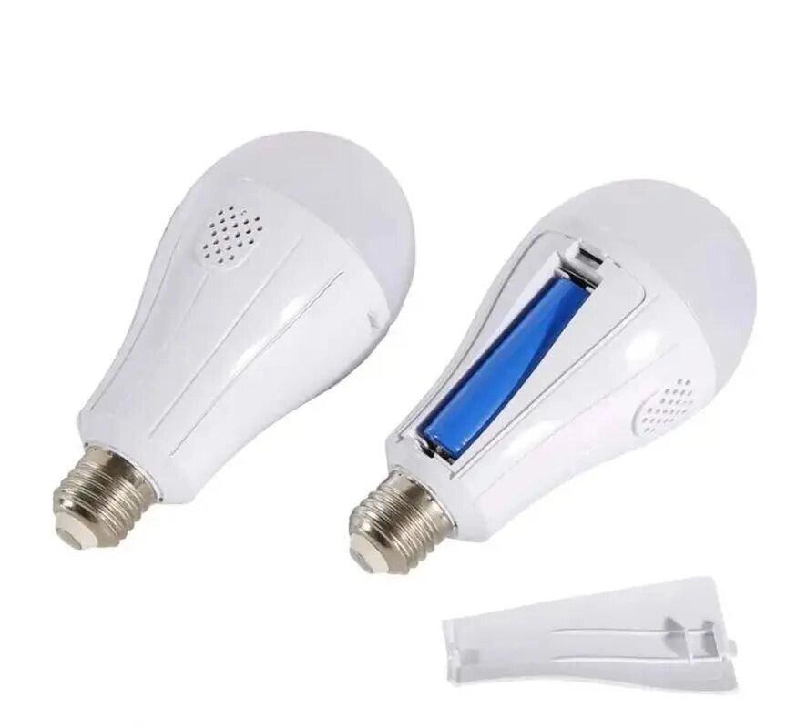 Світлодіодна автономна аварійна лампа з акумуляторами 18650 Led bulb