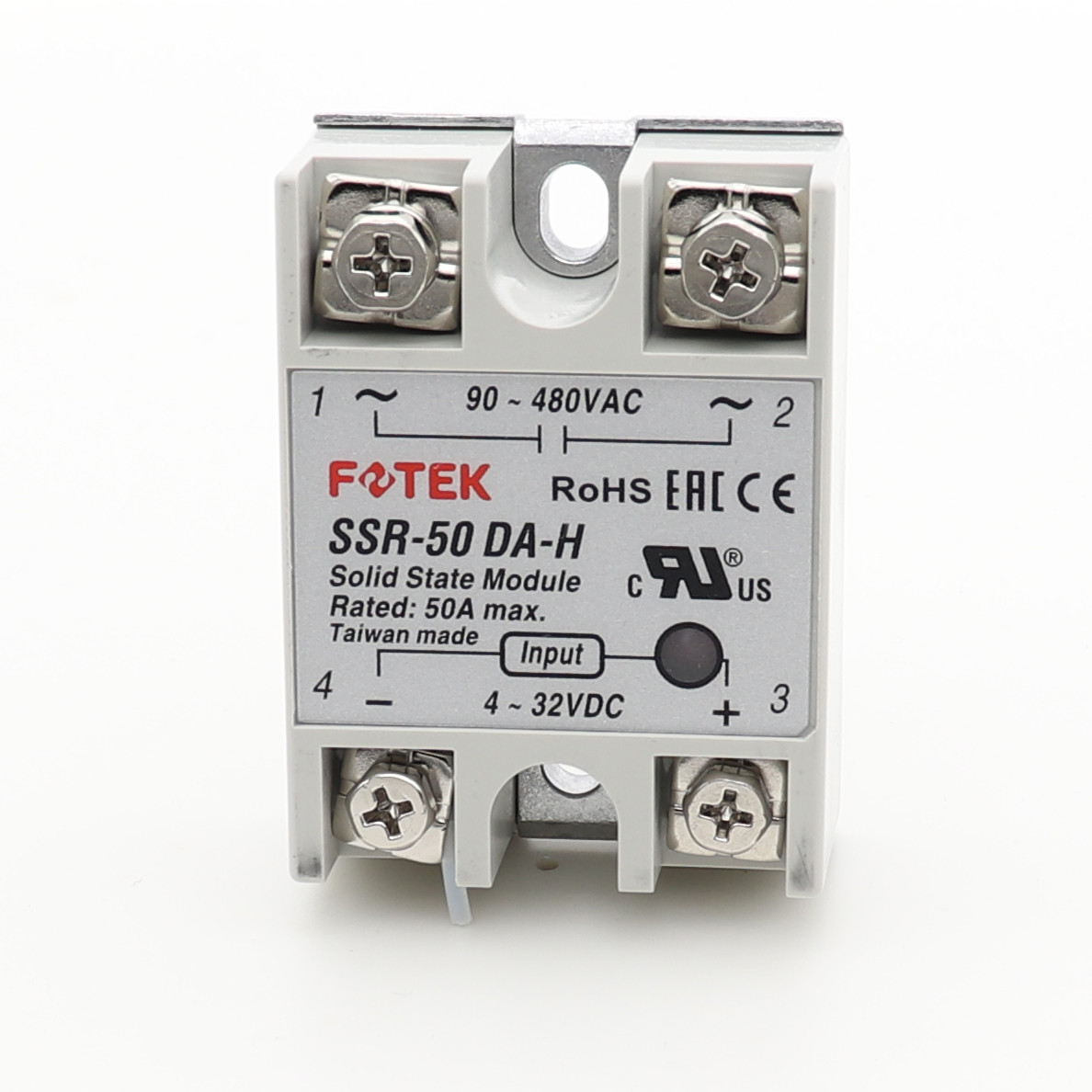 Оригінальне однофазне твердотільне реле FOTEK SSR-50 DA-H