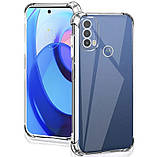 Протиударний прозорий чохол для Motorola Moto E30/ E40, фото 4