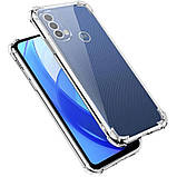 Протиударний прозорий чохол для Motorola Moto E30/ E40, фото 5