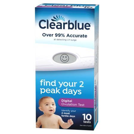 Цифровий тест на овуляцію Clearblue Over 99% Accurate find your 2 peak days 10 шт., фото 1