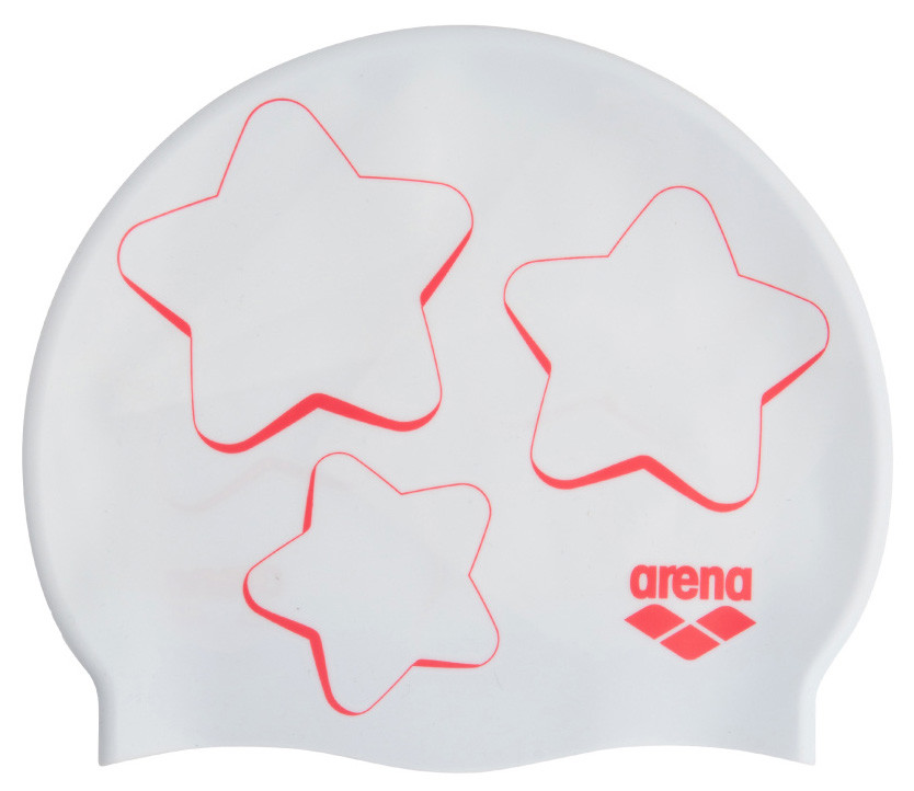 Шапочка для плавання Arena Print Jr (94171-130) White/Red дитяча, фото 1