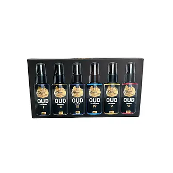 Набір одеколонів The Shave Factory №3 OUD Gift Set-6 видів по 50мл з розпилювачем (10202217)