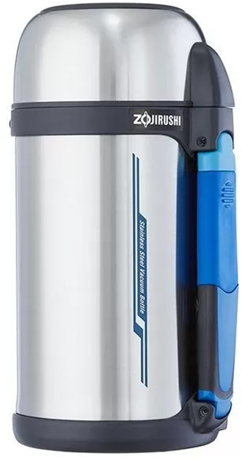 Термос Zojirushi 1,3 л з широкою горловиною (ручка+ремінець) SF-СС13ХА, фото 1
