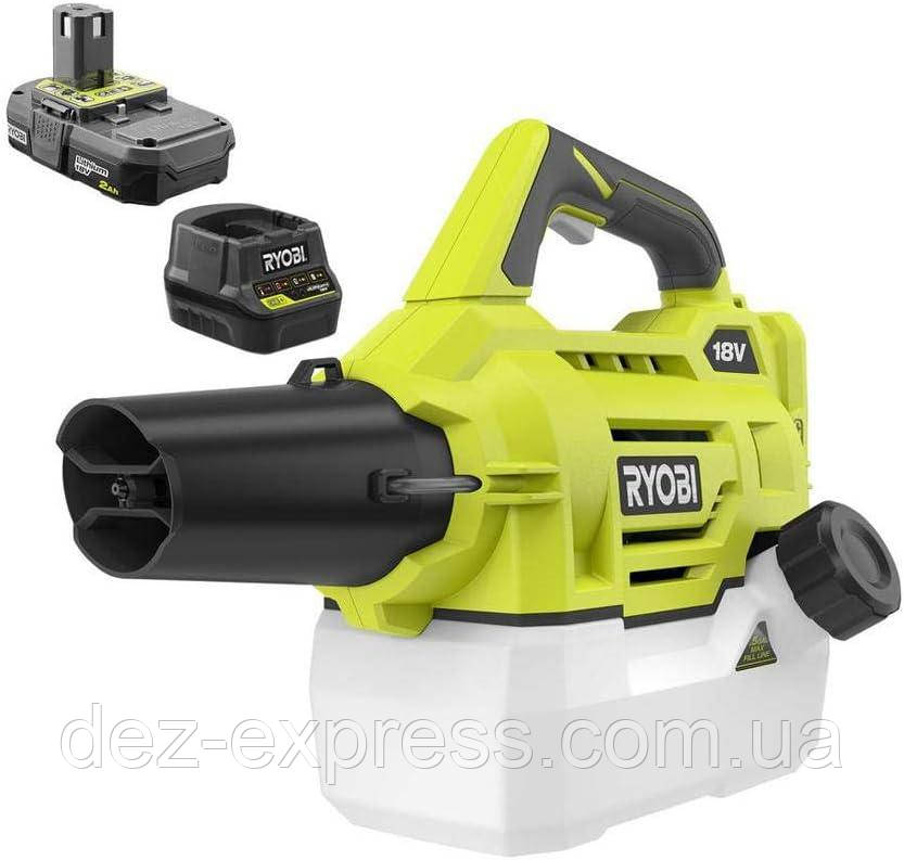Акумуляторний Генератор холодного туману RYOBI ONE+. Для дезінсекції та дезінфекції.