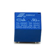 Силове електромагнітне реле SONGLE SRD-05VDC-SL-C для Arduino, фото 2