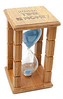 Годинник пісочний сувенірний в бамбуку "Time is Money" 20 хв 16,5х10х10см (29765)