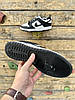 Чоловічі кросівки Nike SB Dunk Low White Black Найк СБ Данк чорно-білі шкіряні весна осінь, фото 11