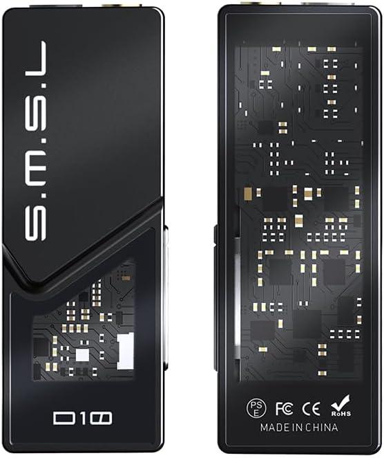 ⇒ SMSL D10 (black) – портативний підсилювач ЦАП, DAC, Amplifier (Jack 3.5 / Jack 4.4), фото 1