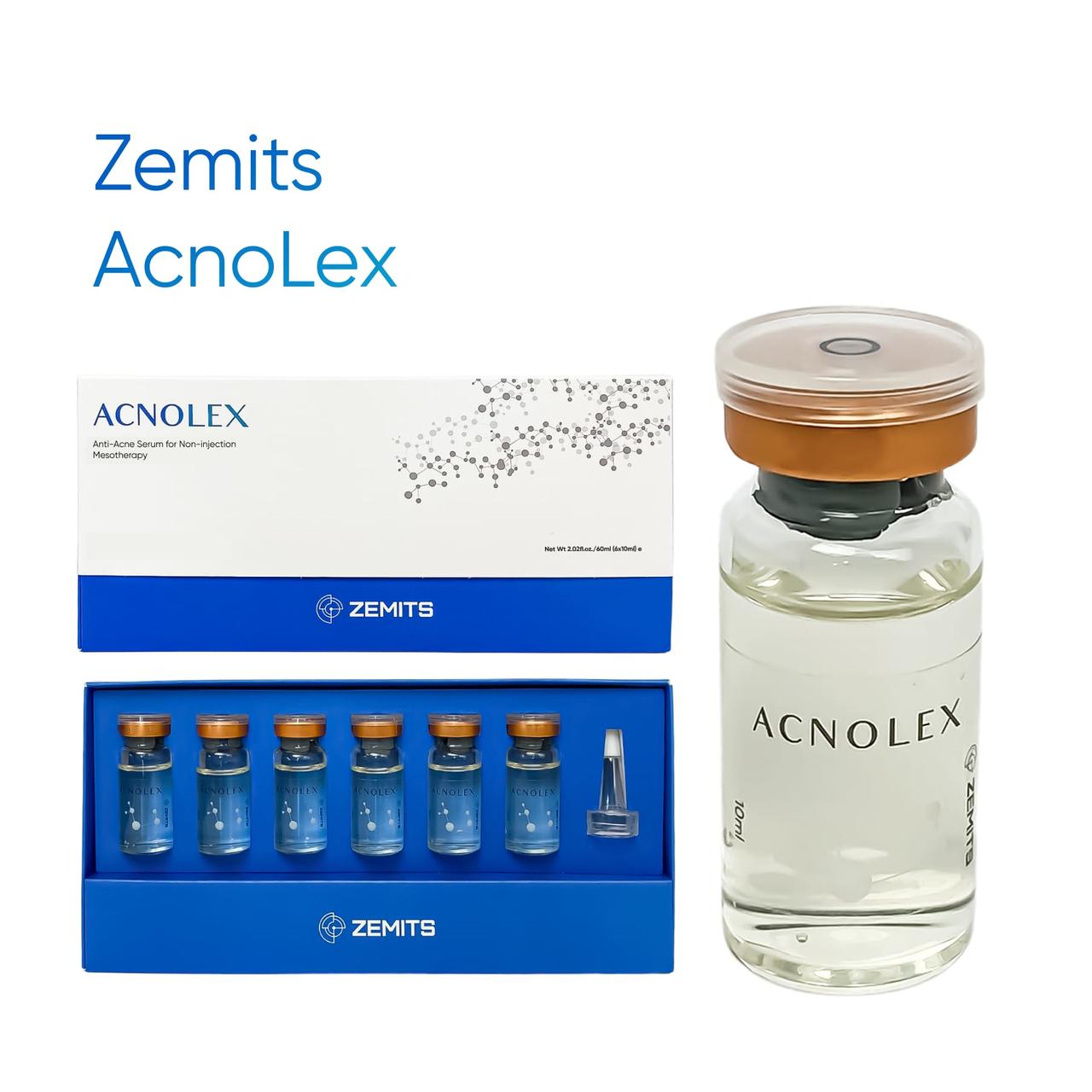 Zemits Acnolex Анти-акне сироватка для безінʼєкційної мезотерапії (електропорації) 6 ампул по 10 мл