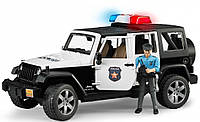 Машинка джип Bruder Wrangler Unlimited Rubicon Police с фигуркой полицейского М1:16 (02526)